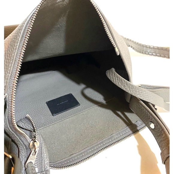 Allsants Elegant Gray Leather Shoulder Bag - Picture 7 of 10